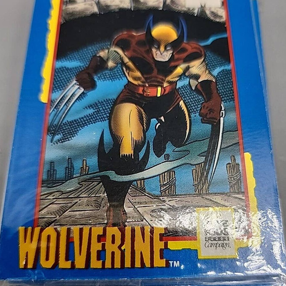 Marvel Trading Cards 1991Treats Safe Kids Campaign Impel 4 Unopened Packs - Picture 8 of 8